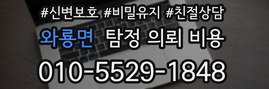 와룡면 탐정 의뢰 비용