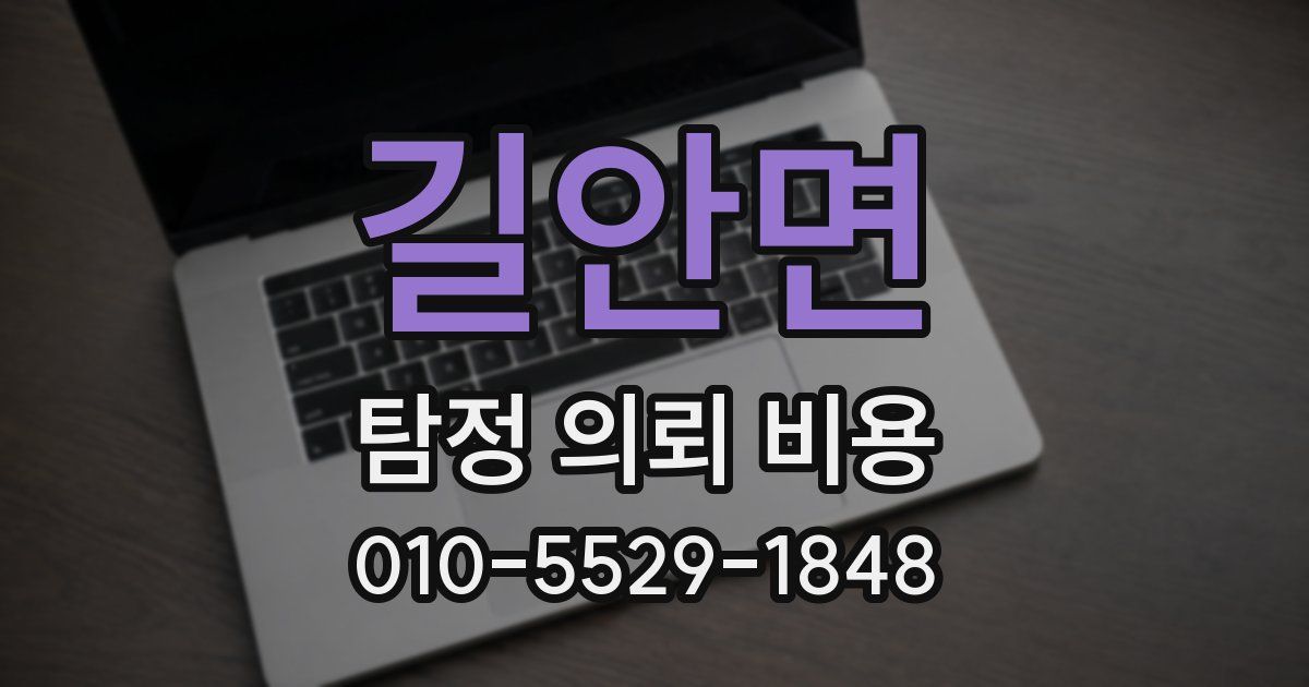 길안면 탐정 의뢰 비용