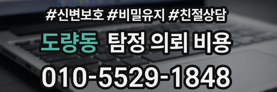 도량동 탐정 의뢰 비용