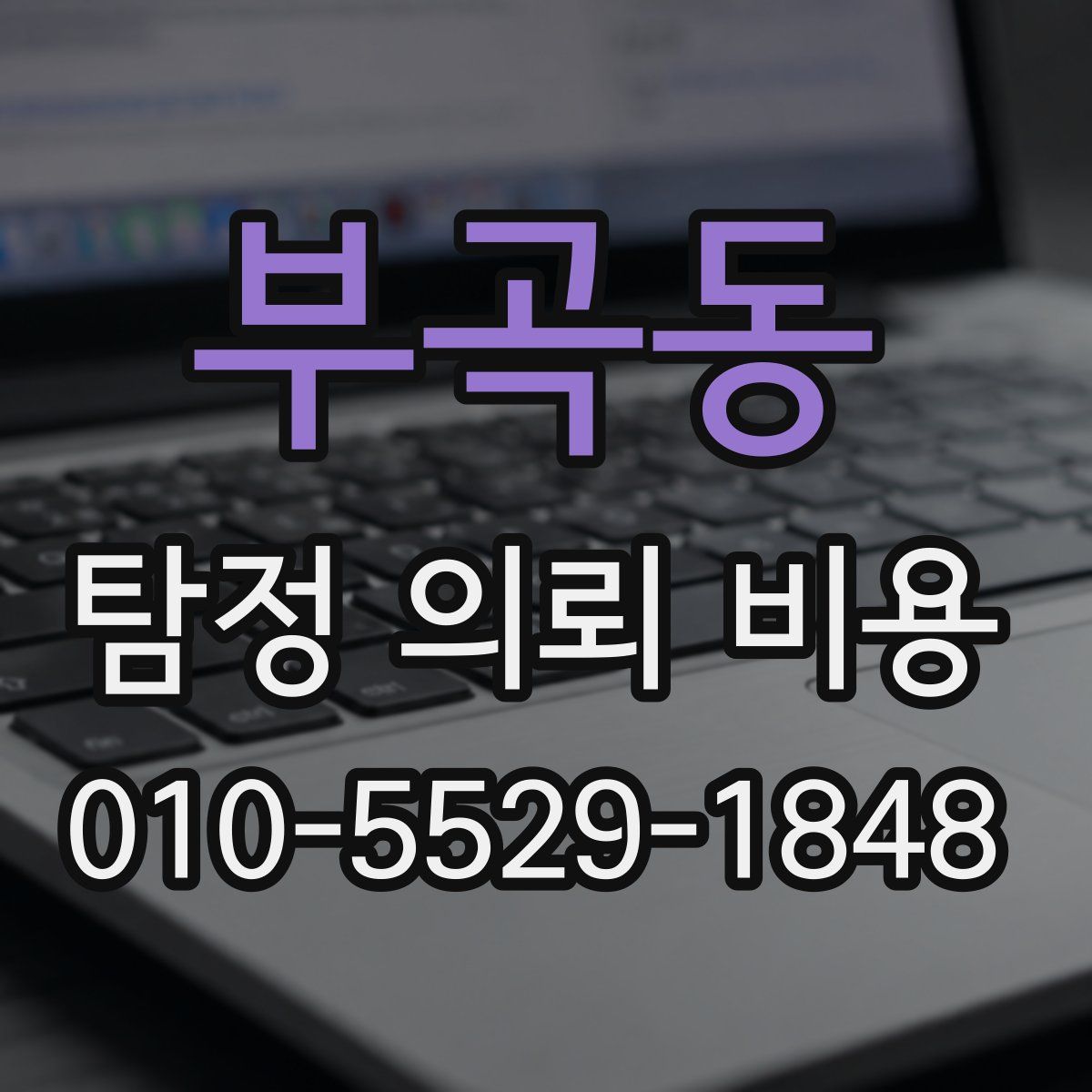 부곡동 탐정 의뢰 비용