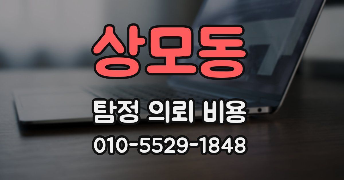 상모동 탐정 의뢰 비용