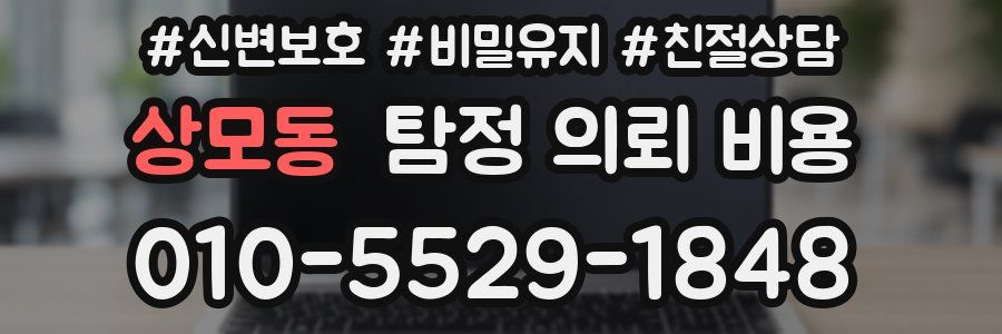 상모동 탐정 의뢰 비용
