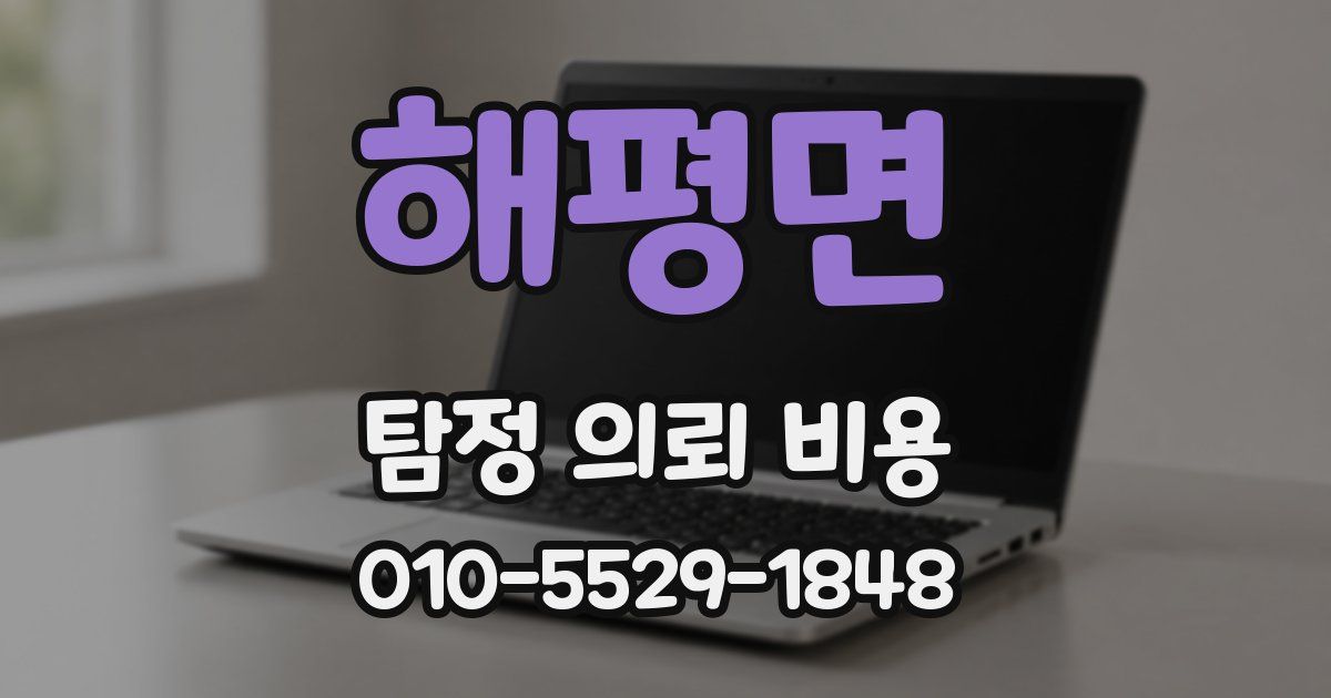 해평면 탐정 의뢰 비용