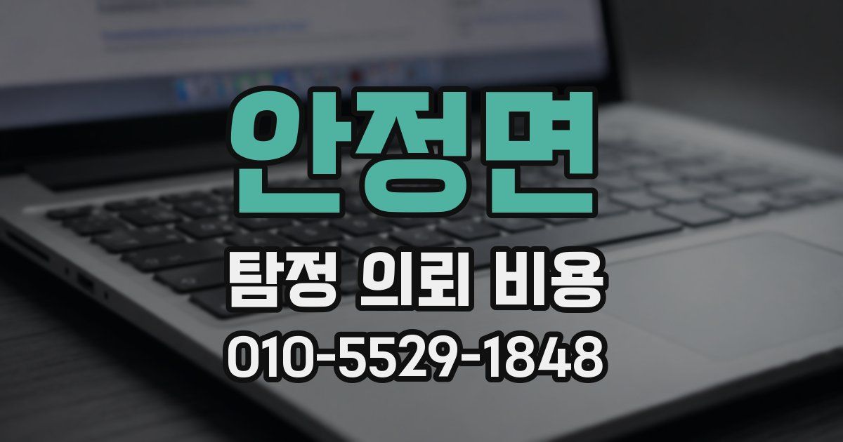 안정면 탐정 의뢰 비용