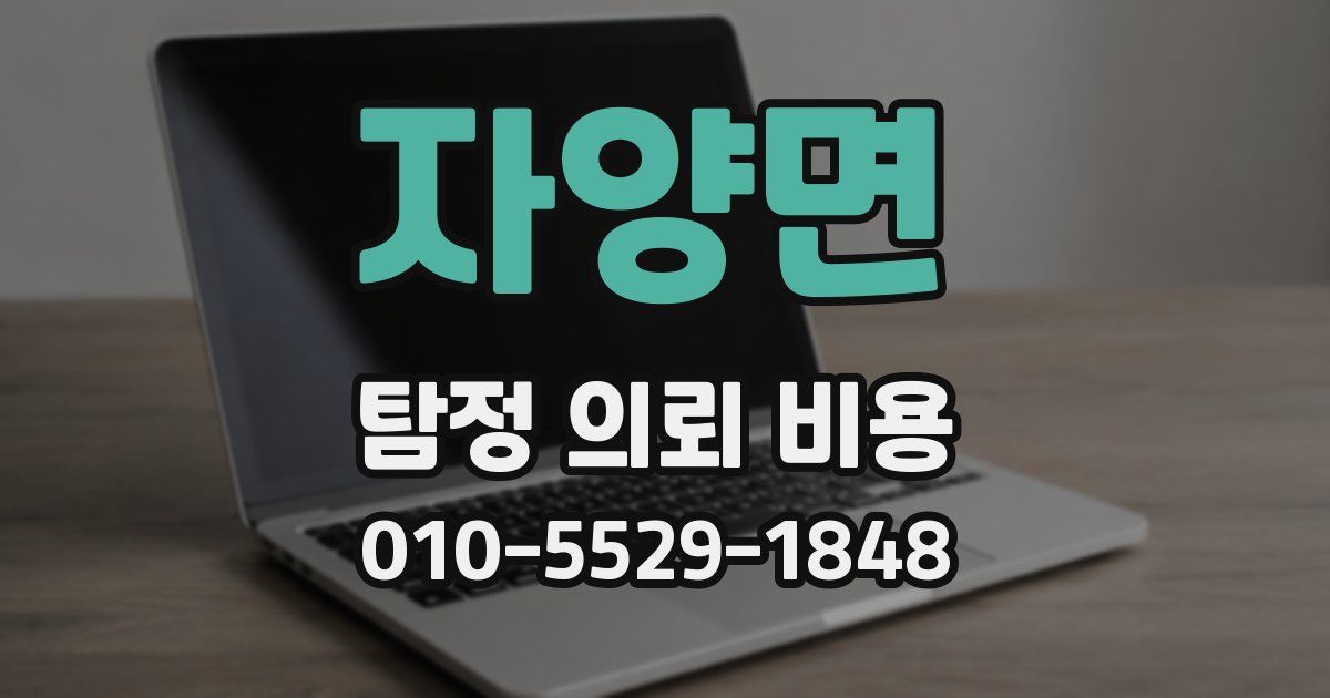 자양면 탐정 의뢰 비용