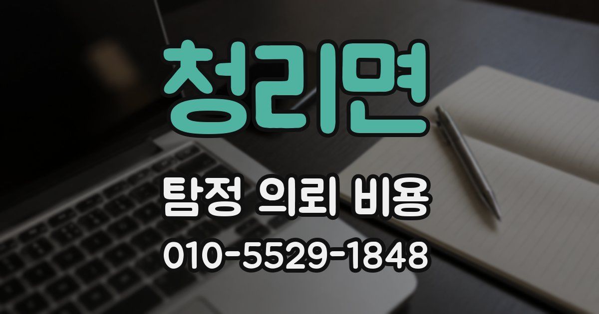 청리면 탐정 의뢰 비용