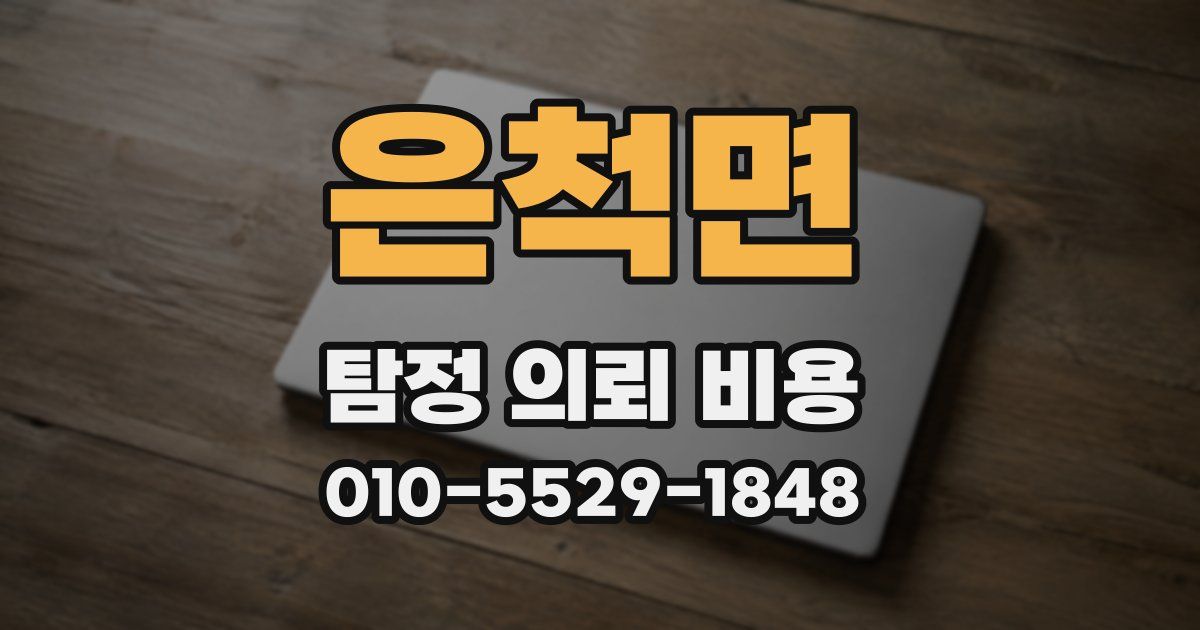 은척면 탐정 의뢰 비용
