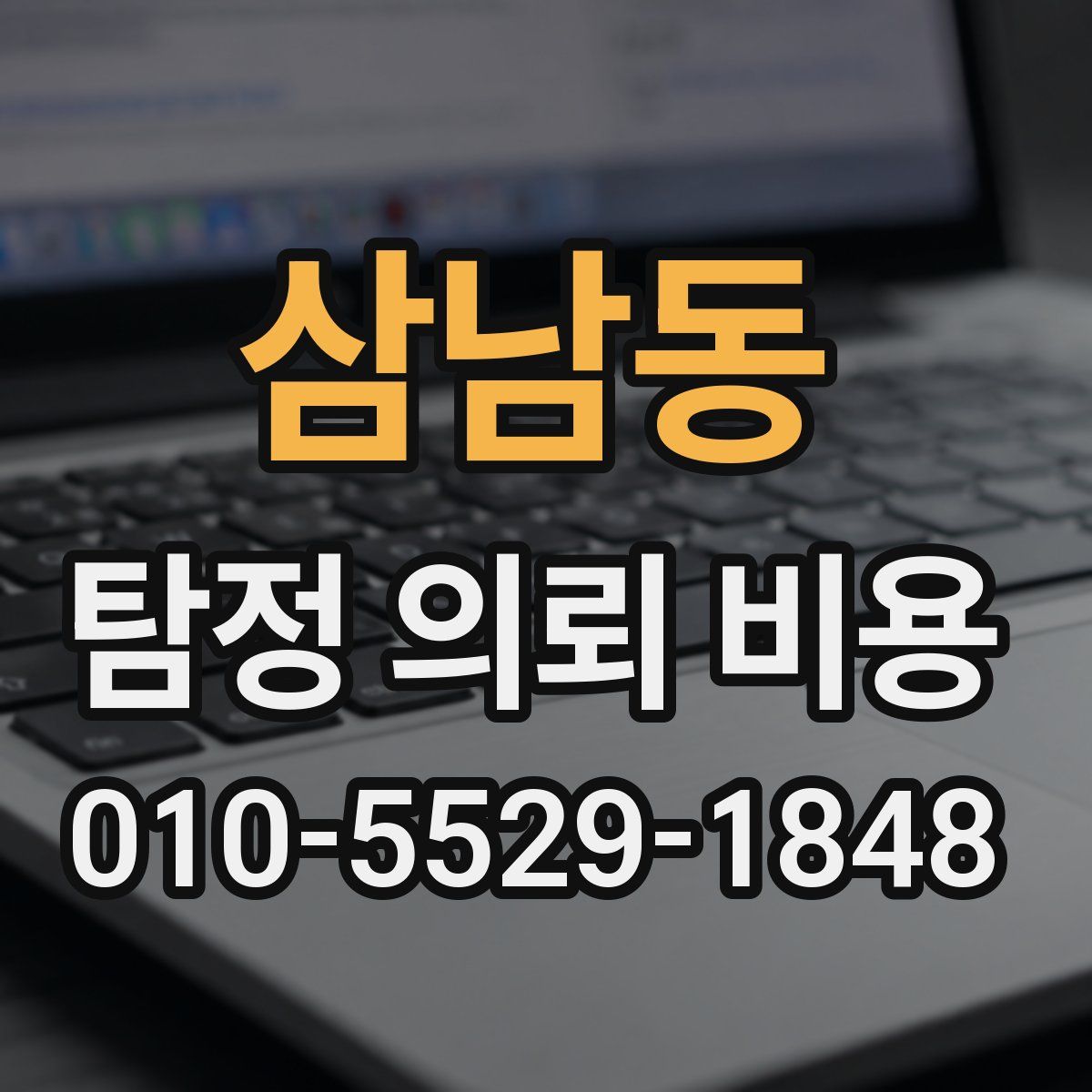 삼남동 탐정 의뢰 비용