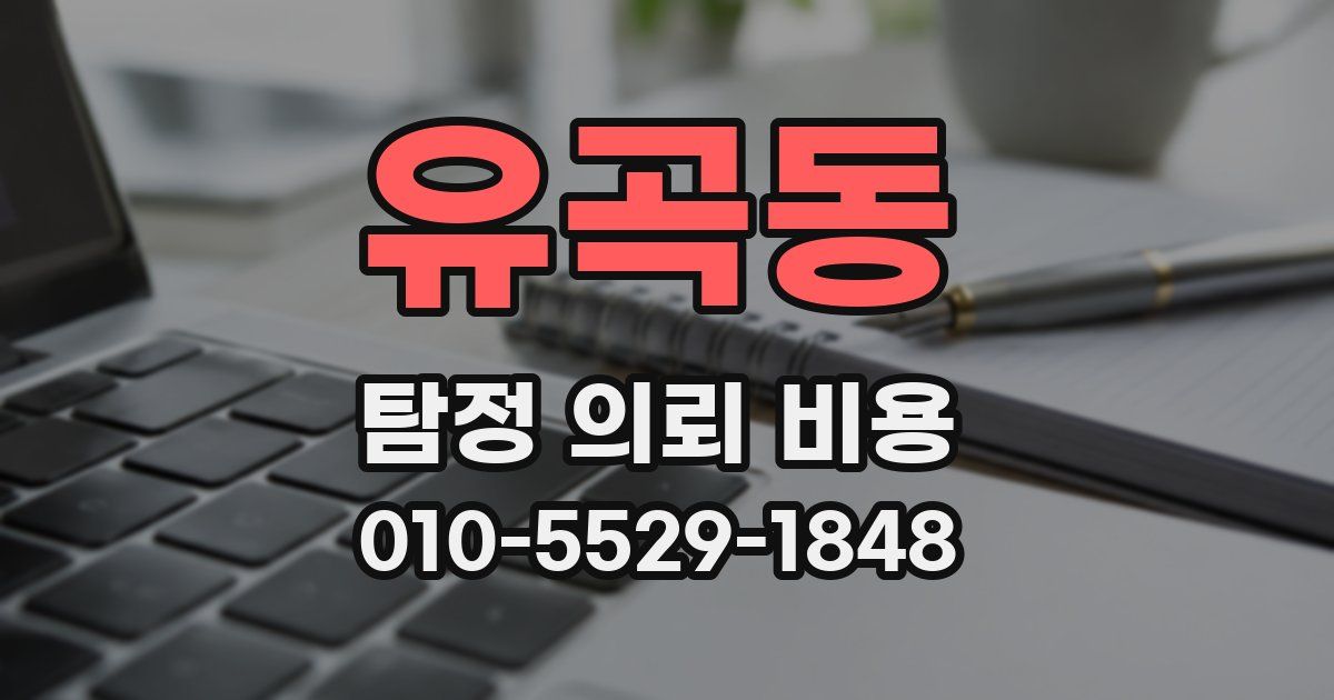 유곡동 탐정 의뢰 비용