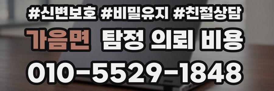 가음면 탐정 의뢰 비용