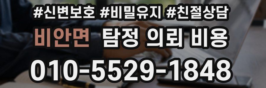 비안면 탐정 의뢰 비용