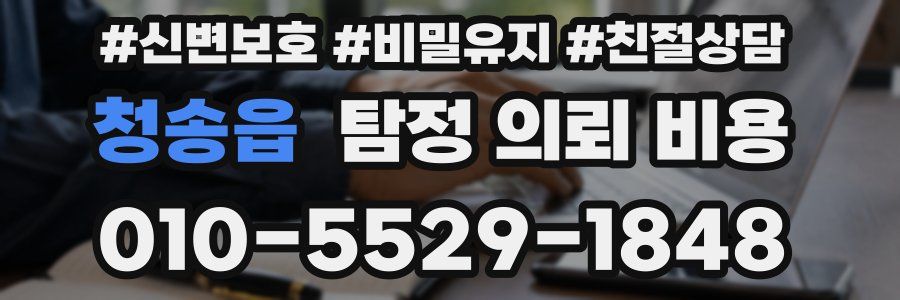청송읍 탐정 의뢰 비용