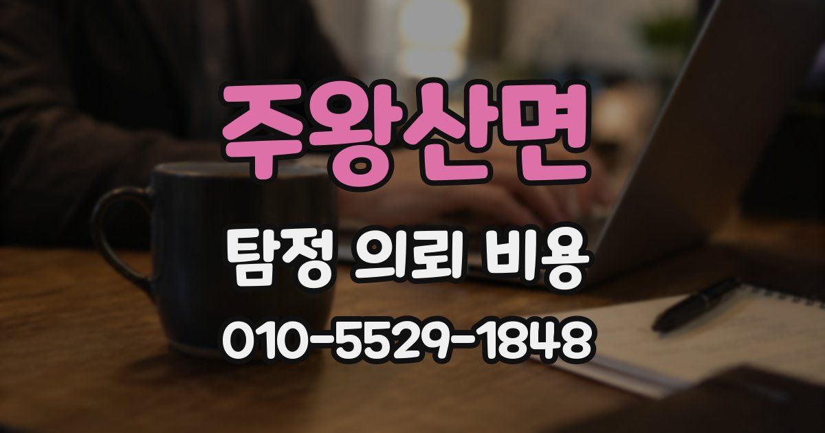 주왕산면 탐정 의뢰 비용
