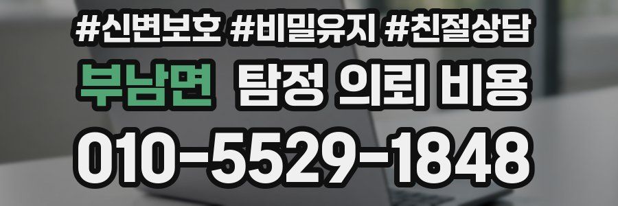 부남면 탐정 의뢰 비용