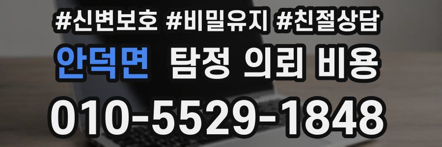 안덕면 탐정 의뢰 비용