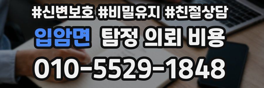입암면 탐정 의뢰 비용