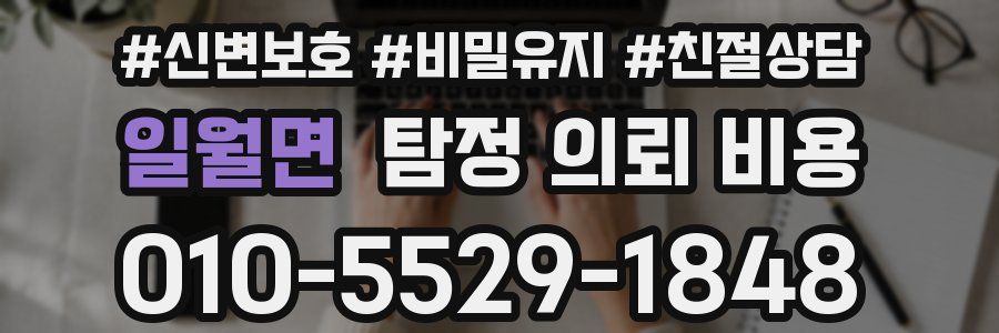 일월면 탐정 의뢰 비용