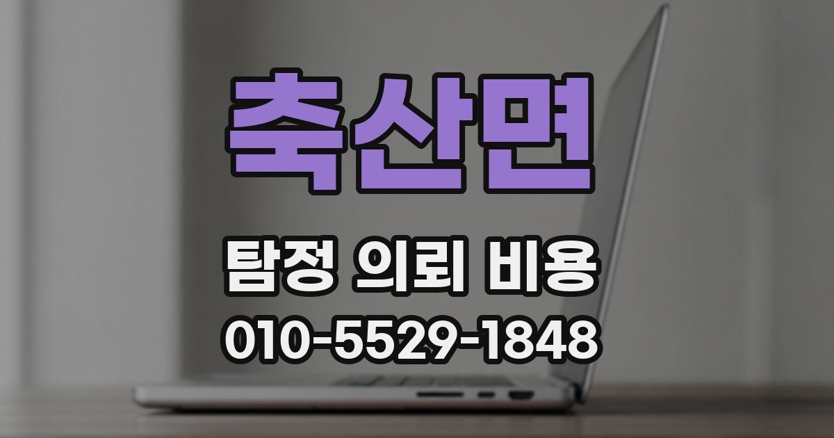 축산면 탐정 의뢰 비용