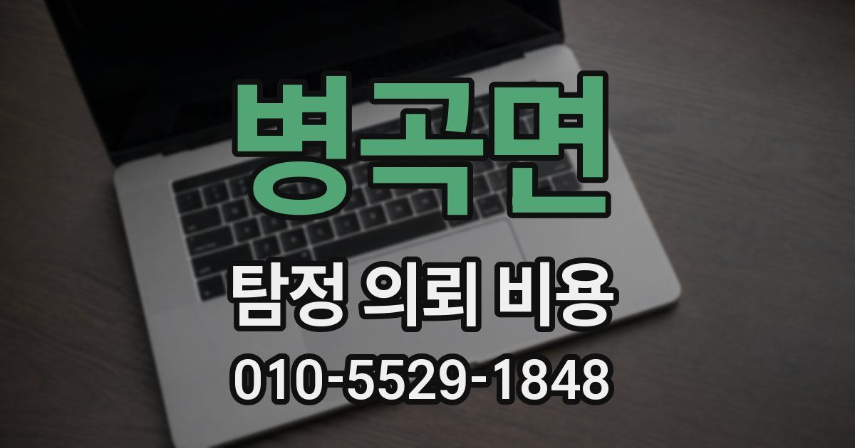 병곡면 탐정 의뢰 비용