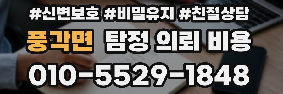 풍각면 탐정 의뢰 비용