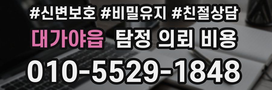 대가야읍 탐정 의뢰 비용