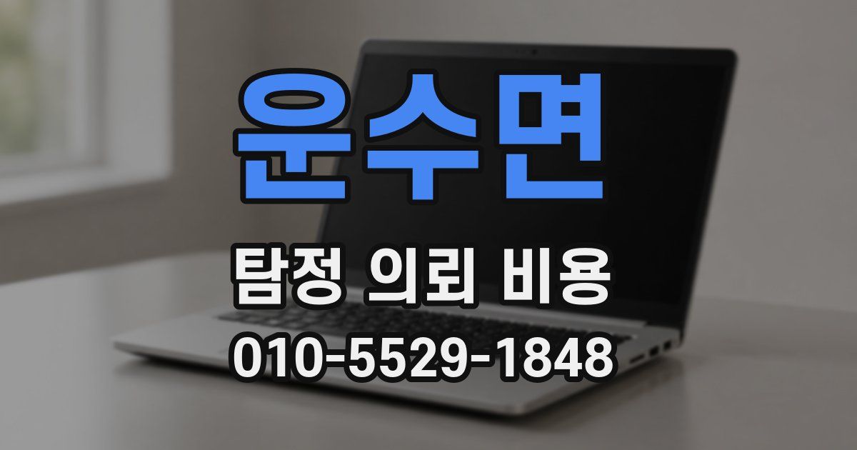운수면 탐정 의뢰 비용