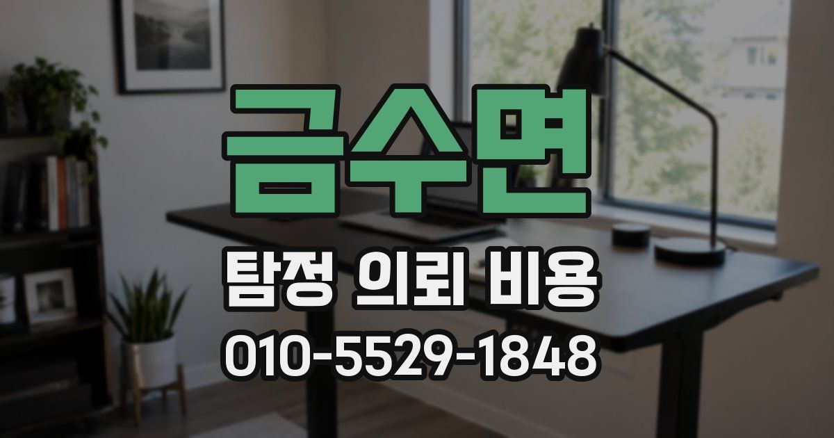 금수면 탐정 의뢰 비용