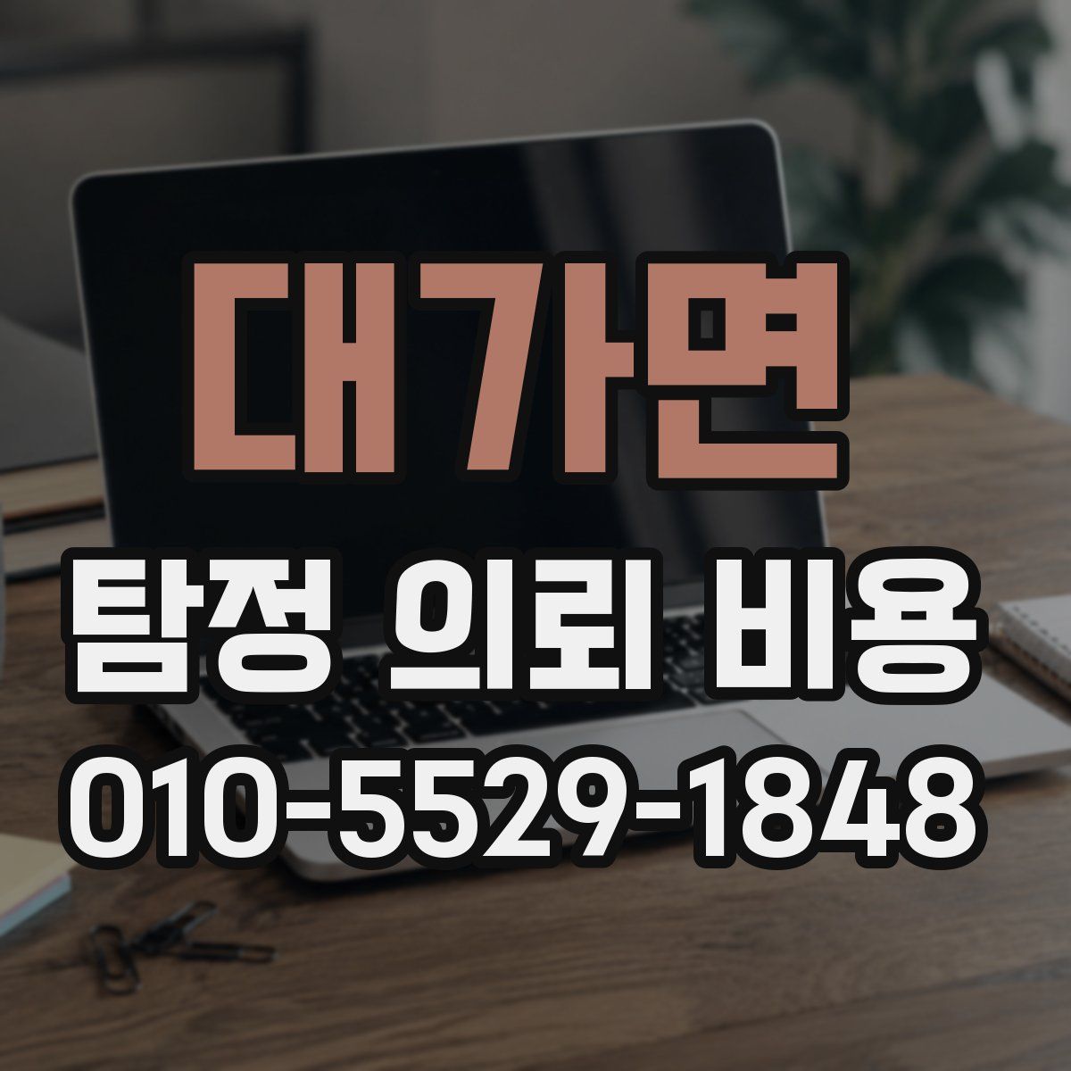 대가면 탐정 의뢰 비용
