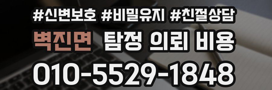 벽진면 탐정 의뢰 비용
