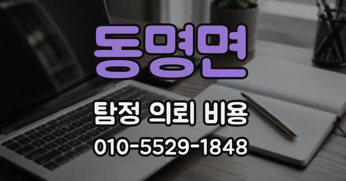 동명면 탐정 의뢰 비용