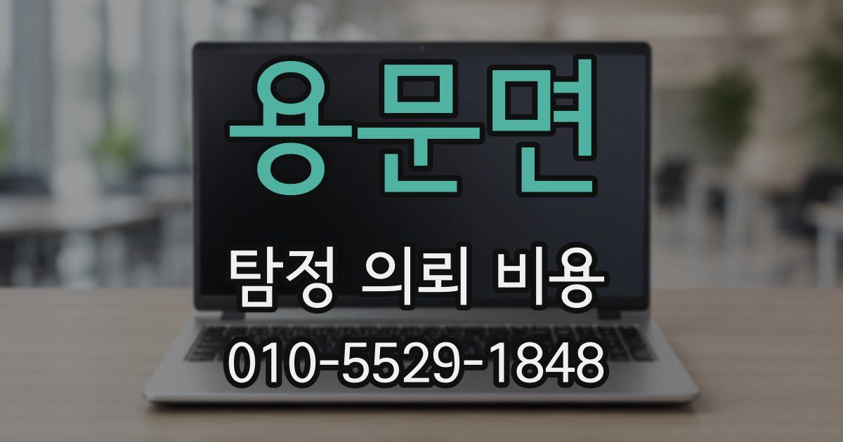 용문면 탐정 의뢰 비용
