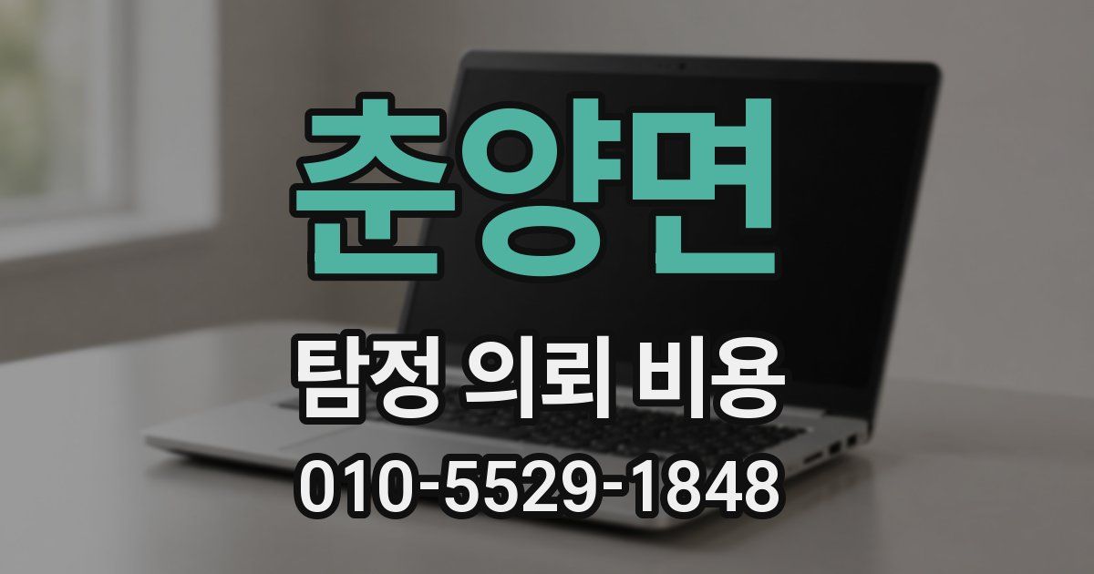 춘양면 탐정 의뢰 비용