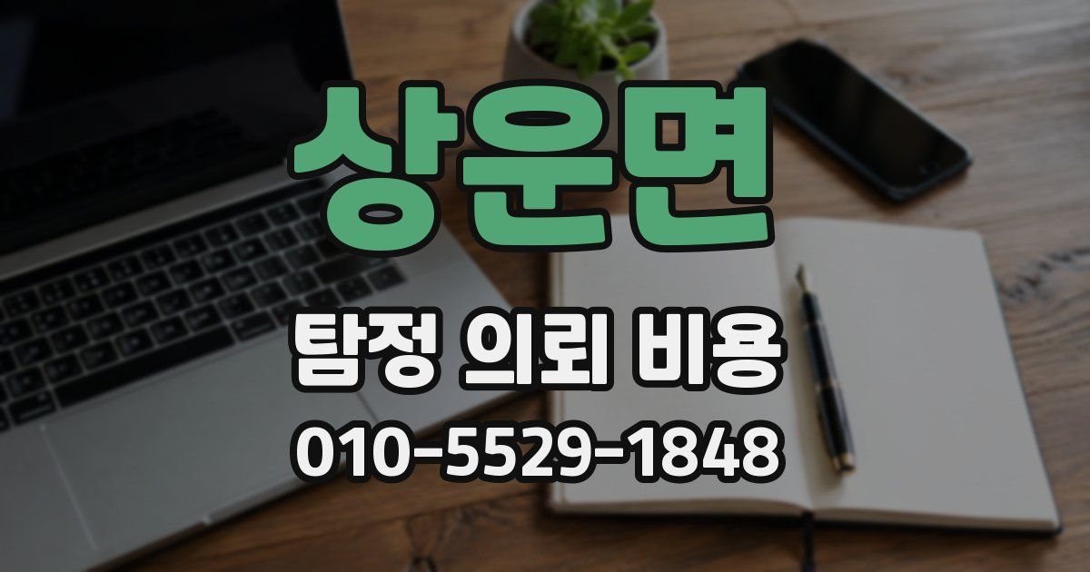 상운면 탐정 의뢰 비용