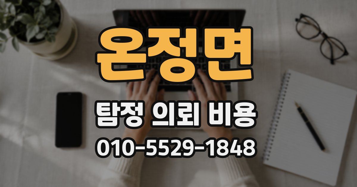 온정면 탐정 의뢰 비용