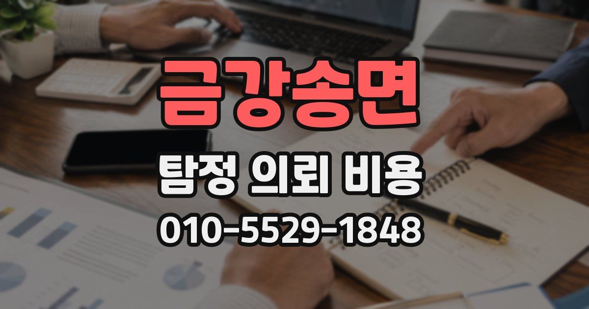 금강송면 탐정 의뢰 비용