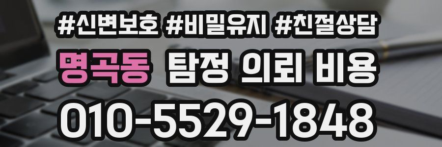 명곡동 탐정 의뢰 비용