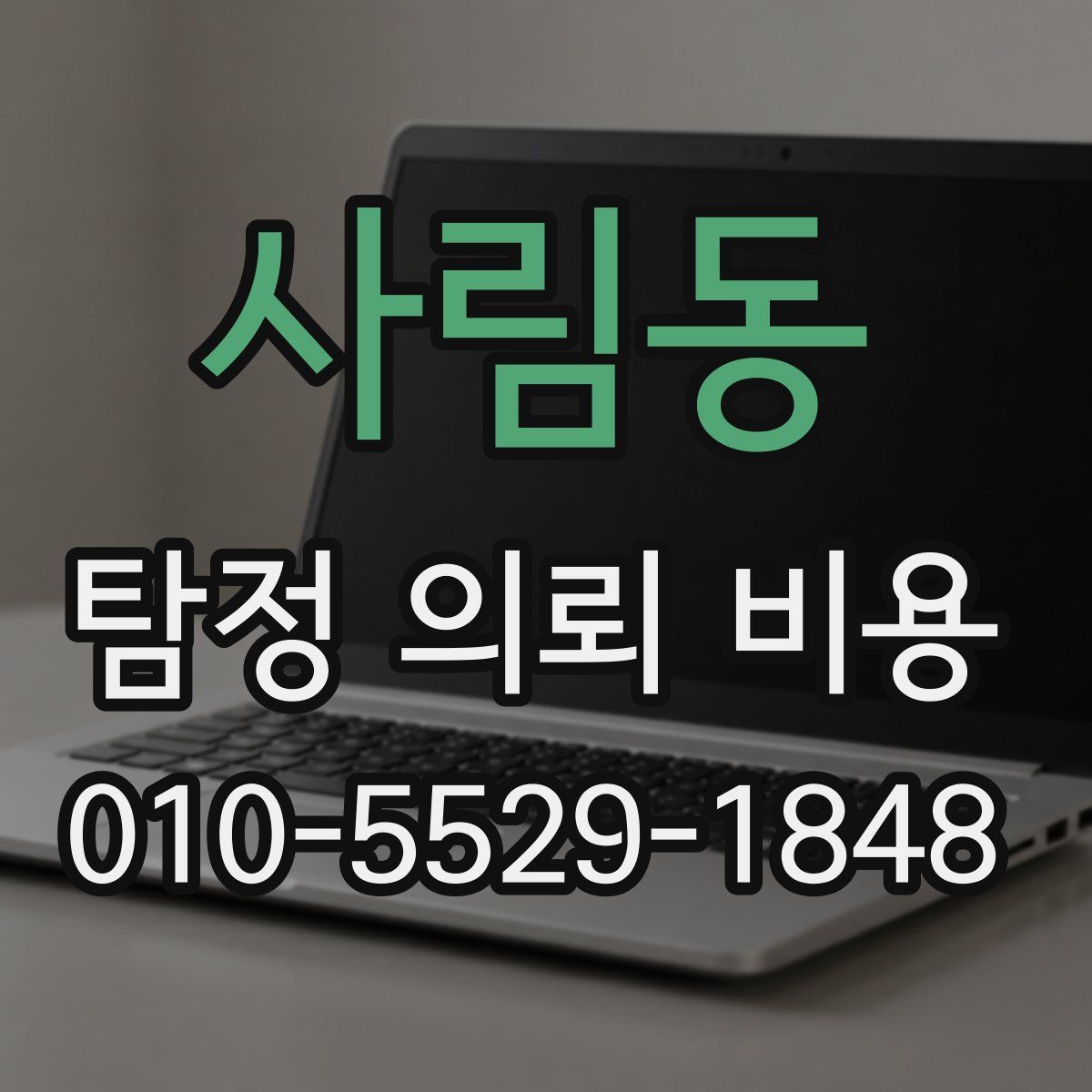 사림동 탐정 의뢰 비용