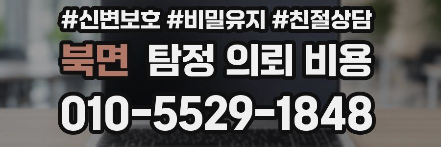 북면 탐정 의뢰 비용