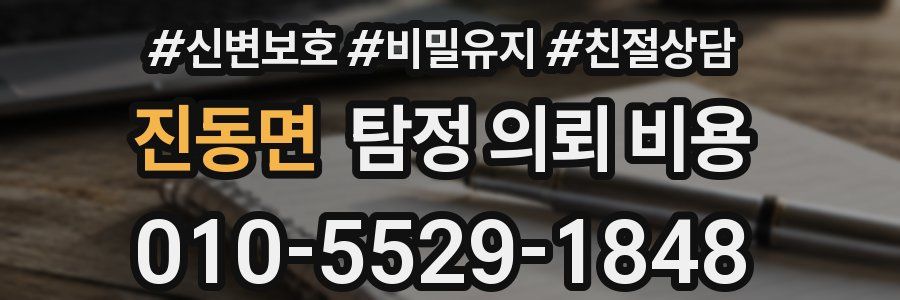 진동면 탐정 의뢰 비용