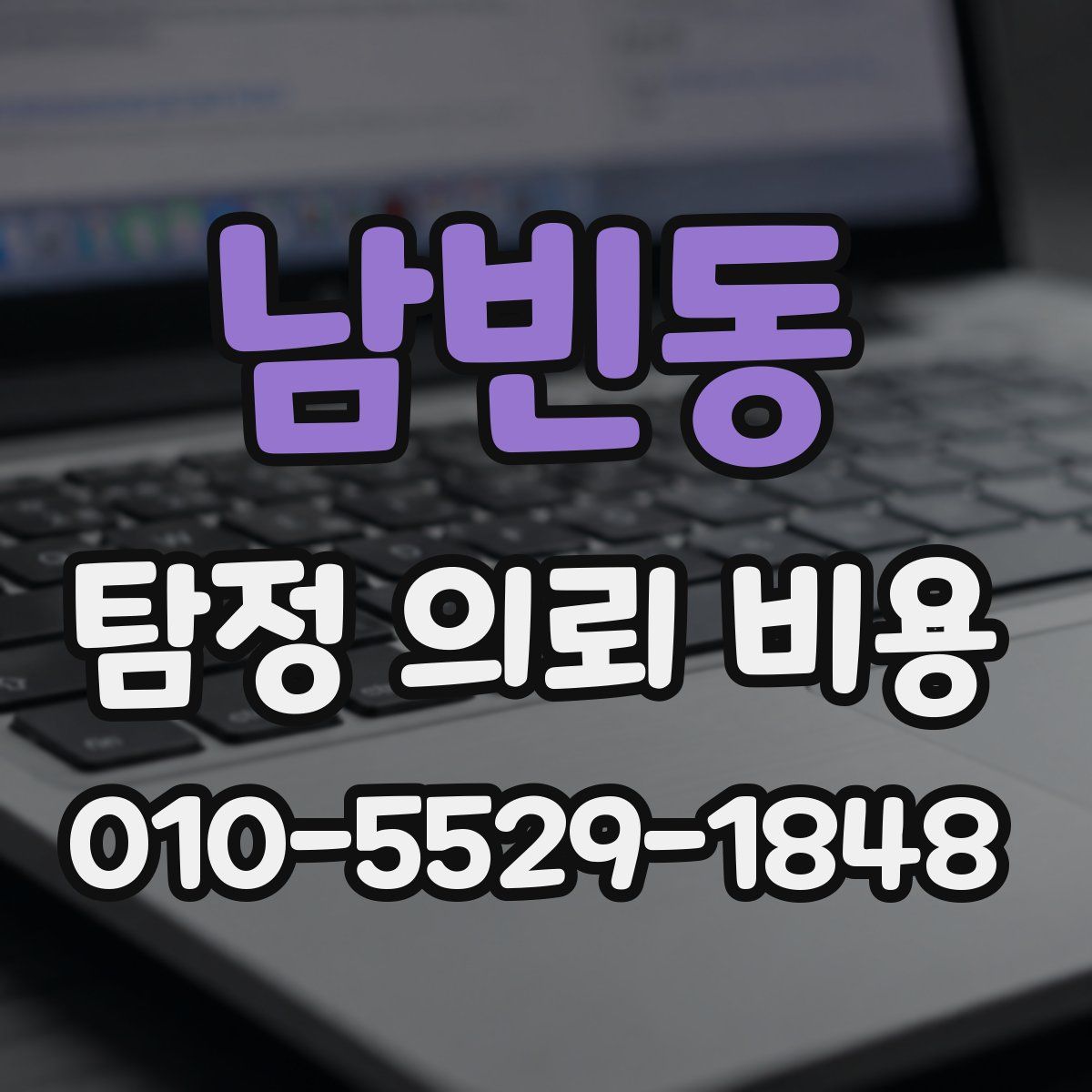 남빈동 탐정 의뢰 비용