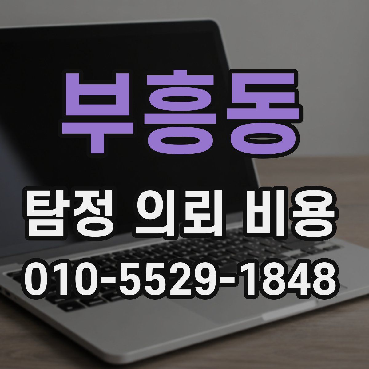 부흥동 탐정 의뢰 비용