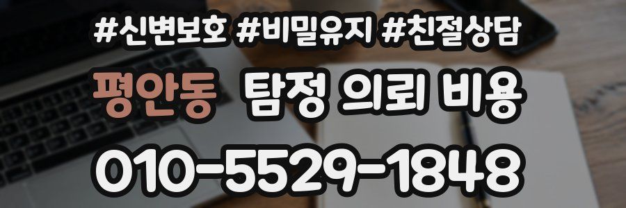 평안동 탐정 의뢰 비용