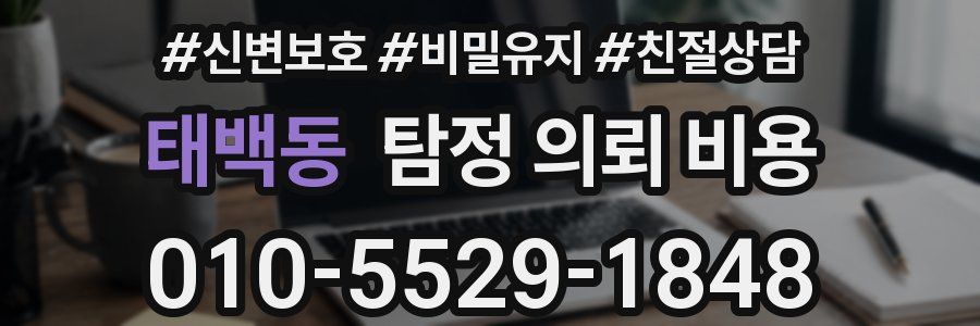 태백동 탐정 의뢰 비용