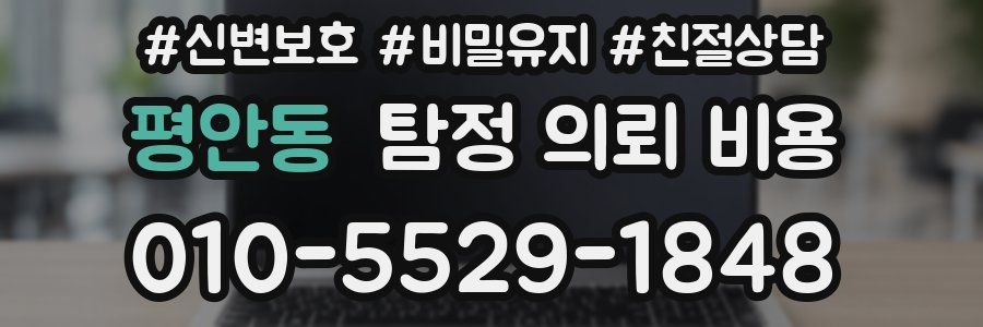 평안동 탐정 의뢰 비용