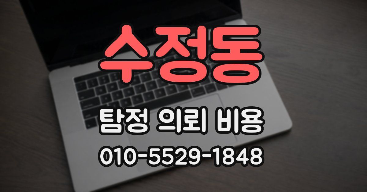 수정동 탐정 의뢰 비용