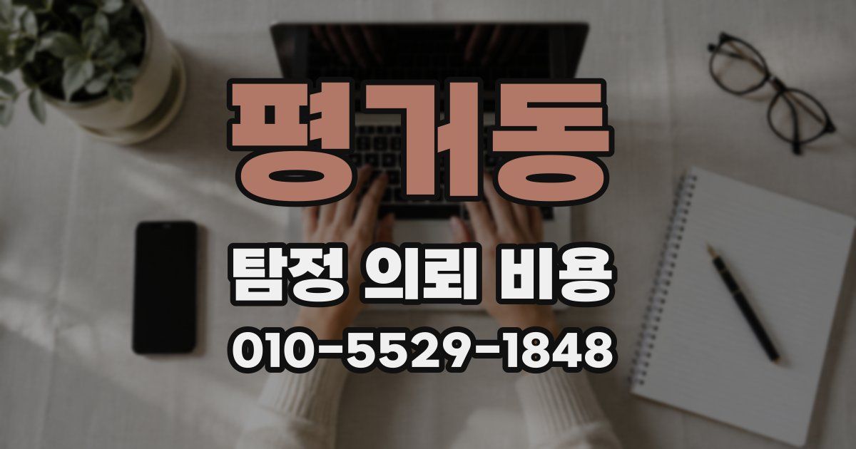 평거동 탐정 의뢰 비용