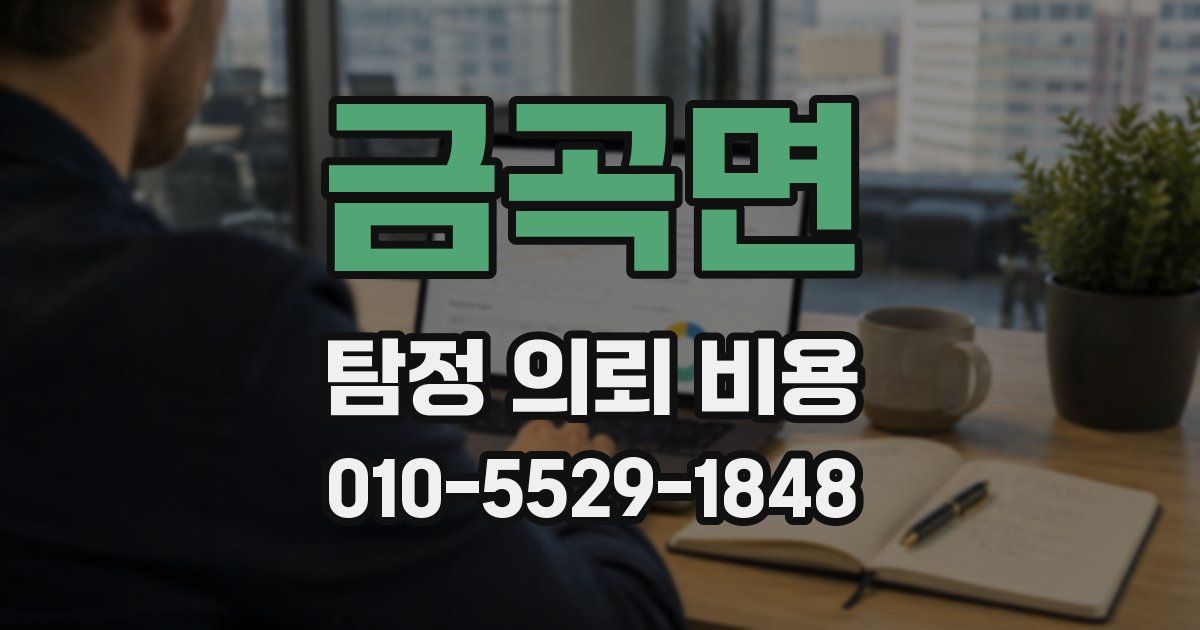 금곡면 탐정 의뢰 비용