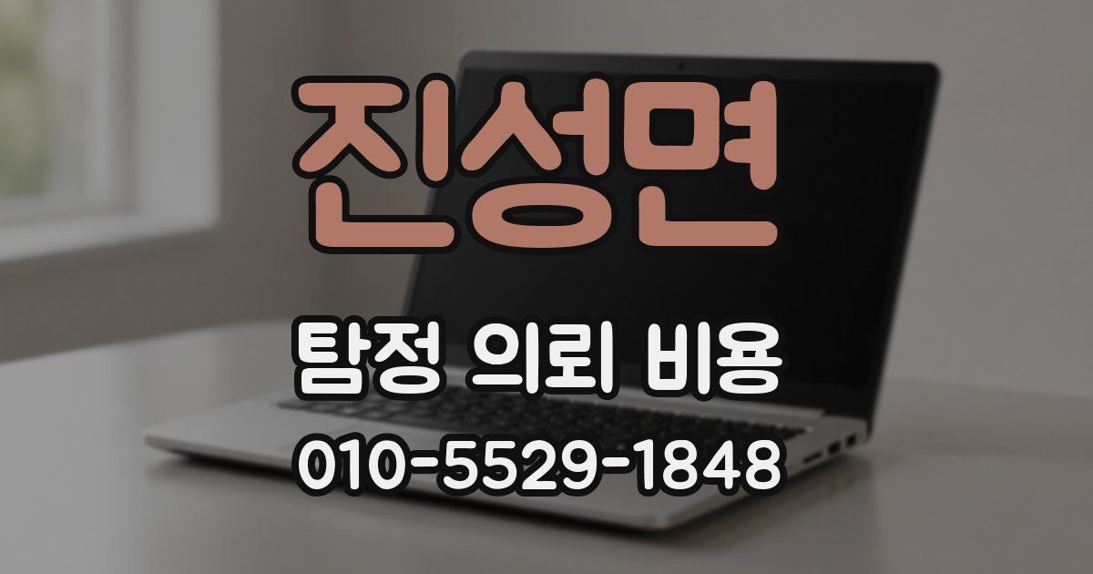 진성면 탐정 의뢰 비용