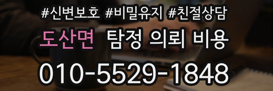 도산면 탐정 의뢰 비용