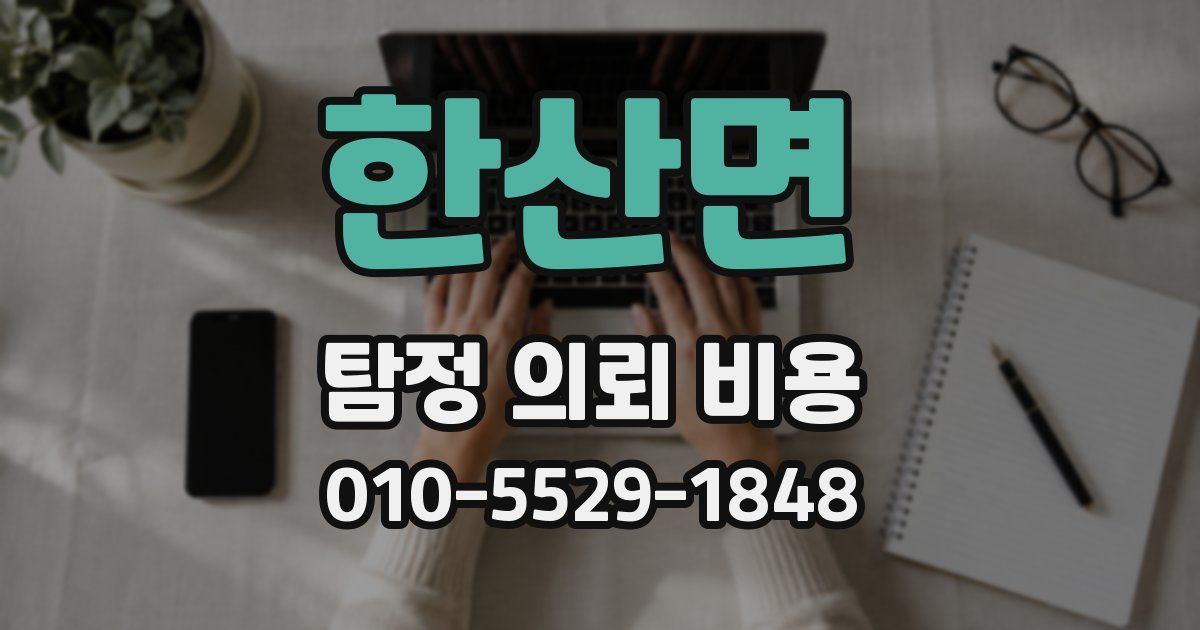 한산면 탐정 의뢰 비용